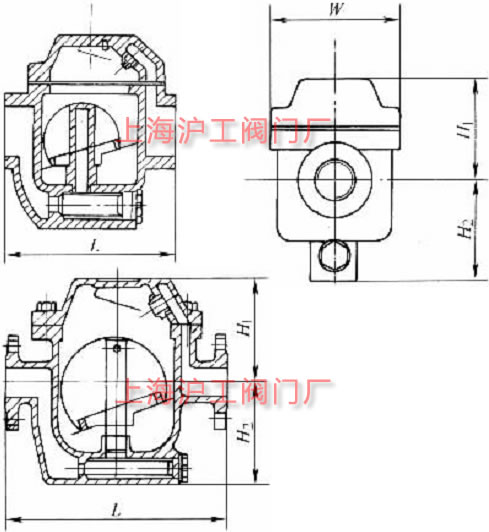 CS15H-16C��CS45H-16C �����ɰ븡��ʽ������ˮ�y��Ҫ���μ��Y(ji��)��(g��u)�ߴ�ʾ��D