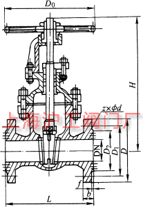 Z41T��Z41W��Z41H �� PN10~PN40 ���m�B���F�����U�l�y��Ҫ���μ��Y(ji��)��(g��u)�ߴ�ʾ��D