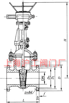 Z940H��Z940Y��Z940W �� PN16~PN63 ���늄�Шʽ�l�y��Ҫ���μ��Y(ji��)��(g��u)�ߴ�ʾ��D